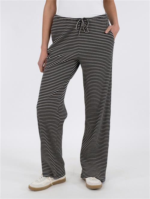 Se Neo Noir Geri Stripe Pants Kvinde Black Bukser Med Brede Ben Str 44 - hos Magasin ved Magasin