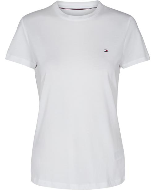 Se Tommy Hilfiger Abby Crewnk top Kvinde Hvid Toppe Str XL - Bomuld hos Magasin ved Magasin