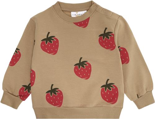 The New Tnslagora Sweatshirt Str 104 cm - Tannin Big Strawb Sweatshirts Bomuld hos Magasin