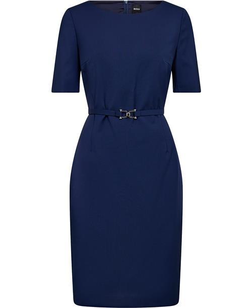 BOSS Daleah Kvinde Open Blue Midi Kjoler Str 34 - hos Magasin