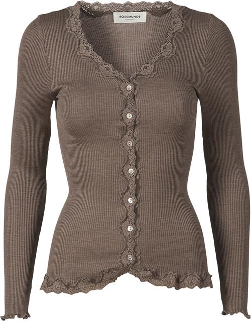 Se Rosemunde Cardigan m. Blonde Kvinde Brun Cardigans Str L - Bomuld hos Magasin ved Magasin