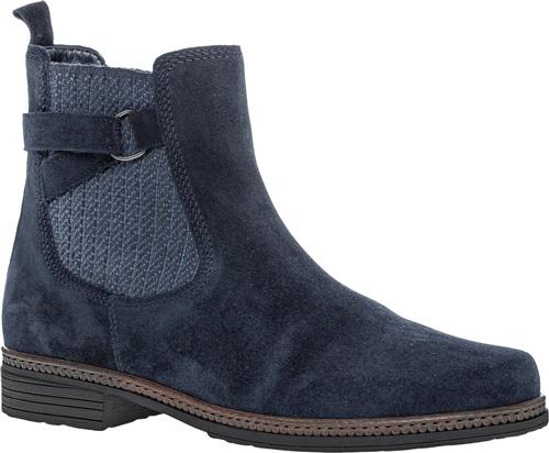 Se Gabor Pazifik RA.Cogn./Dreamvelour MEL Kvinde Blå Chelsea Boots Str 37 - hos Magasin ved Magasin