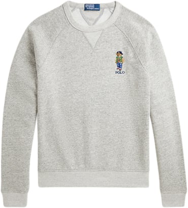 Polo Ralph Lauren Vintage Fleecelsl-sws Mand F24 Loft Heather Vrsy Bear Sweatshirts Str L - hos Magasin