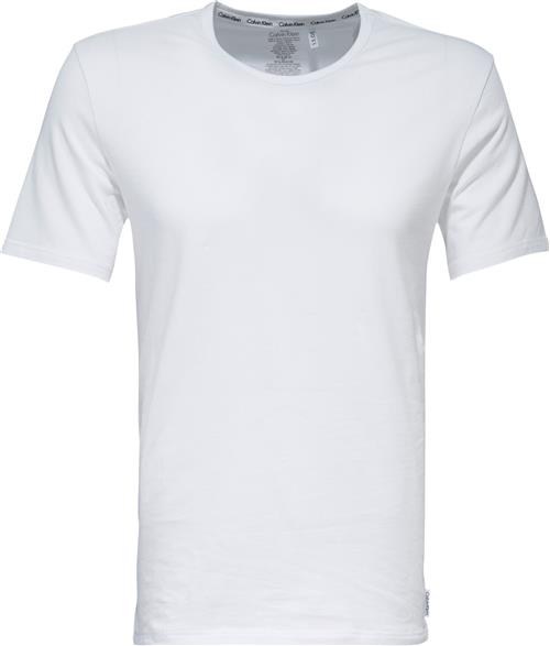 Calvin Klein 2pack Short Sleeve T-shirt Mand Hvid Kortærmede T-shirts Str XL - Bomuld hos Magasin