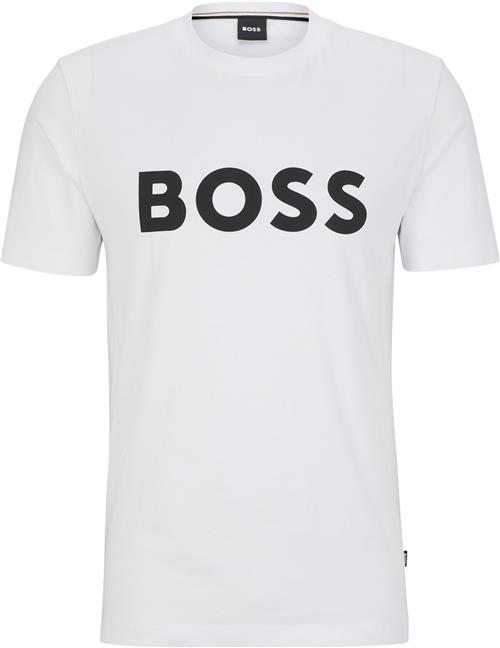 Se BOSS Tiburt 354 Mand Hvid Kortærmede T-shirts Str S - hos Magasin ved Magasin