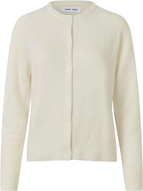 Samsøe Samsøe Nor Short Cardigan 7355 Kvinde Clear Cream Cardigans Str L - hos Magasin