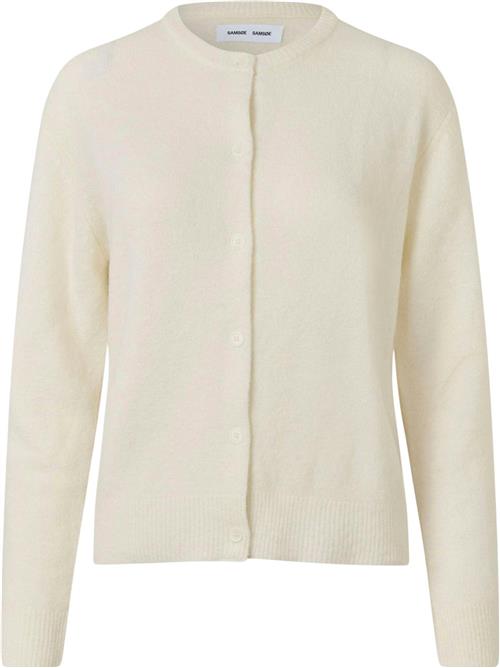 Samsøe Samsøe Nor Short Cardigan 7355 Kvinde Clear Cream Cardigans Str M - hos Magasin