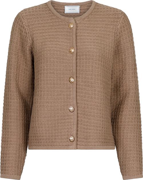 Neo Noir Limone Knit Jacket Kvinde Taupe Overgangsjakker Str 42 - hos Magasin