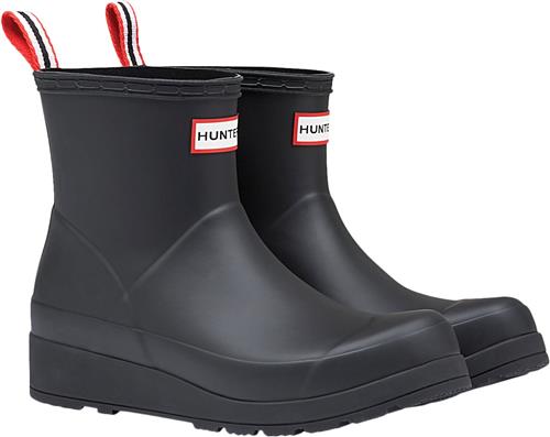 Se Hunter Original Play Boot Short Kvinde Black Gummistøvler Str 39 - Polyester hos Magasin ved Magasin