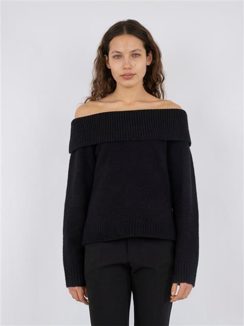 Se Neo Noir Jane Knit Blouse Kvinde Black Sweaters Str 42 - hos Magasin ved Magasin