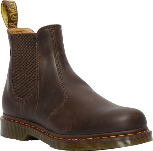 Se Dr. Martens 2976 Ys Dark Brown Crazy Horse Mand Dark Brown Chelsea Boots Str 46 - hos Magasin ved Magasin