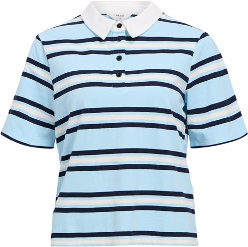 Object Objnana SS RE Polo TOP OTT 13 Kvinde Kentucky Blue/sky Captain-white Toppe Str M - hos Magasin