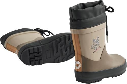 Wheat Rubber Boot Thermo Solid Dry Wood Dino Gummistøvler Str 26 - Uld hos Magasin