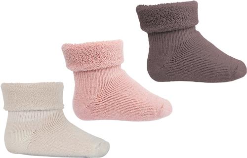 Se mpKids Wool Baby Socks 3-pack Str 15/16 - Wood Rose Strømper Uld hos Magasin ved Magasin