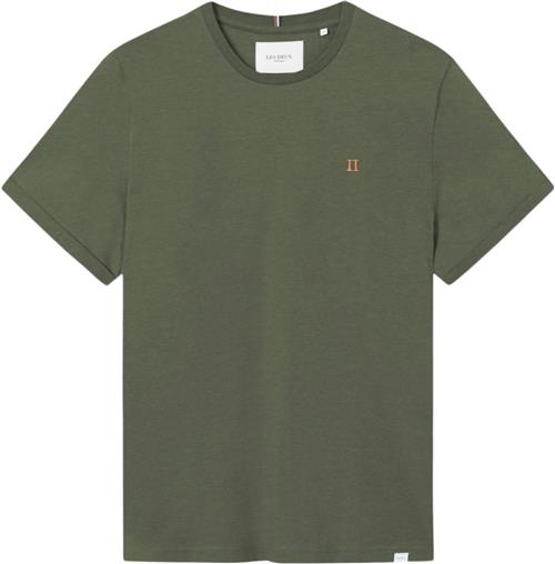 Les Deux Nørregaard Tshirt Mand Olive Night/orange Kortærmede T-shirts Str S - hos Magasin