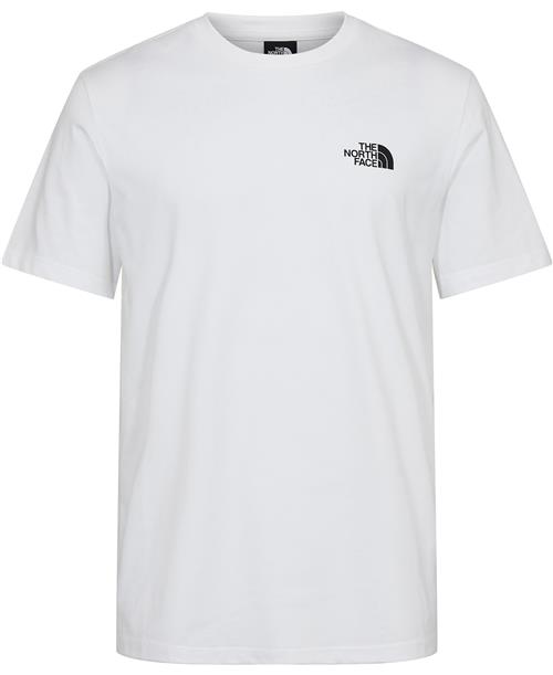 The North Face M S/S Simple Dome TEE TNF White Mand Hvid Kortærmede T-shirts Str S - hos Magasin