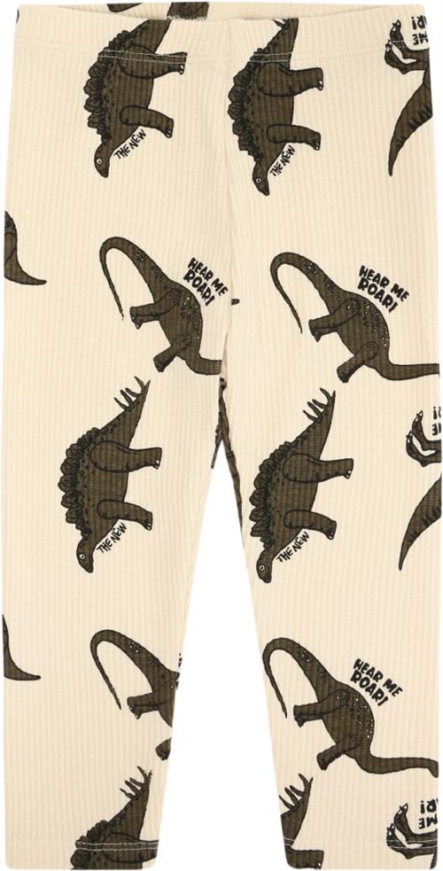 Se The New Tnslevi Rib Leggings Str 92 cm - Angora Dino Aop Leggings Bomuld hos Magasin ved Magasin