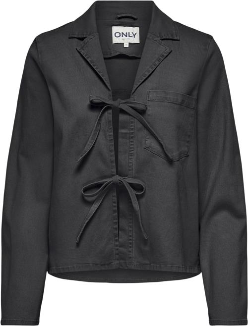 Se ONLY Onllola L/S TIE Shirt CC PNT Kvinde Phantom Langærmede Skjorter Loose Fit Str XL - hos Magasin ved Magasin