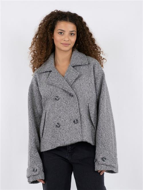 Neo Noir Sandra Soft Jacket Kvinde Grey Melange Overgangsjakker Str 44 - hos Magasin