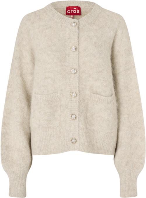 Cras Steviecras Cardigan Kvinde Champagne Cardigans Str 34 - hos Magasin