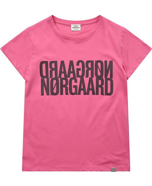 Mads Nørgaard - Copenhagen Single Organic Tuvina Tee Str 12 år - Lyserød Kortærmede T-shirts hos Magasin