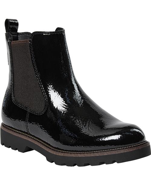 Tamaris 125433-43 Kvinde Black Patent Chelsea Boots Str 39 - hos Magasin