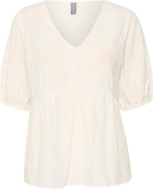 Culture Cueve Blouse Kvinde Spring Gardenia Kortærmede Bluser Str L - hos Magasin