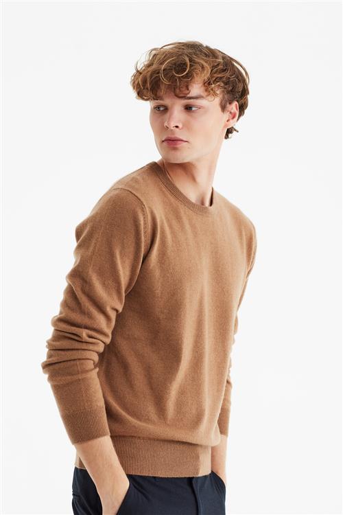 Magasin du Nord Collection Magasin Mads 2 100 Cashmere Mand Camel Sweaters Str L Cashmere