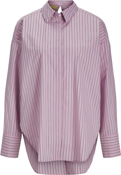 JJXX Jxmagna Shirt WVN Kvinde Moonlite Mauve/stripes Langærmede Skjorter Str S - hos Magasin