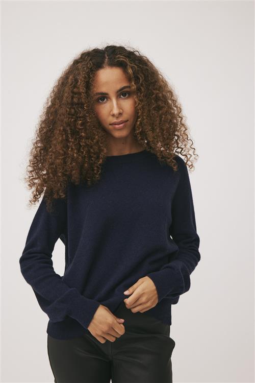 Magasin du Nord Collection Magasin Mabel 2 100 Cashmere Kvinde Navy Sweaters Str S Cashmere