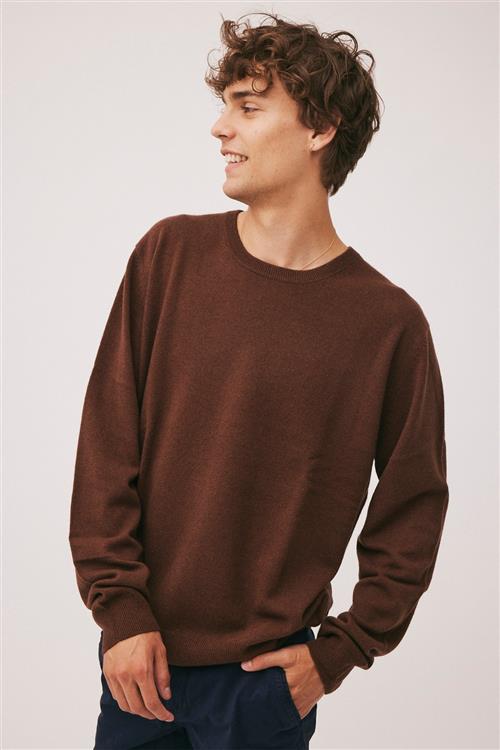 Magasin du Nord Collection Magasin Mads 2 100 Cashmere Mand Dark Brown Sweaters Str M Cashmere