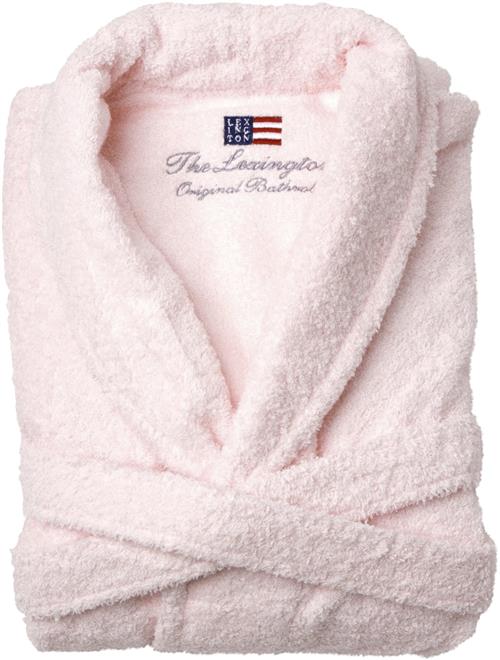 Lexington Lexington Original Bathrobe Pink Morgenkåber Str S - hos Magasin