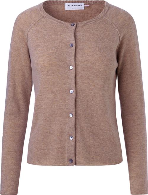 Se Rosemunde Wool & Cashmere Cardigan Kvinde Brown Grey Mel Cardigans Str S Cashmere - hos Magasin ved Magasin