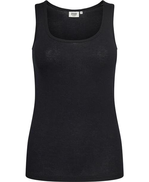 Magasin du Nord Collection Magasin Celia 2 100 RWS Merino Wool Kvinde Black Tanktoppe Str XL Merino