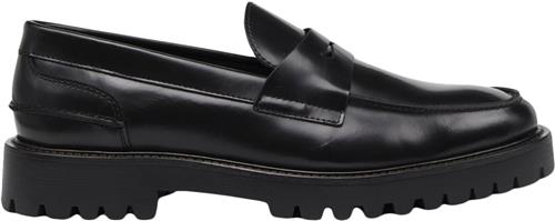 Se Garment Project Aaron Penny Loafer Black Polido Mand Black Loafers Str 46 - Læder hos Magasin ved Magasin