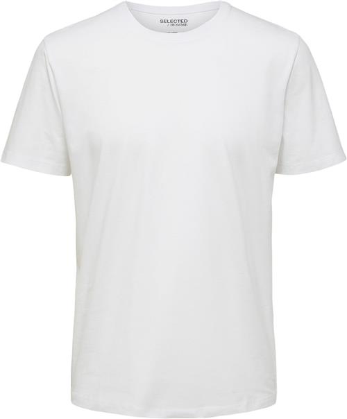 Se Selected Homme Slhaspen SS Oneck TEE W Noos Mand Hvid Kortærmede T-shirts Str M - hos Magasin ved Magasin