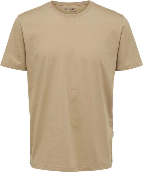 Selected Homme Slhaspen SS Oneck TEE W Noos Mand Kelp Kortærmede T-shirts Str L - hos Magasin