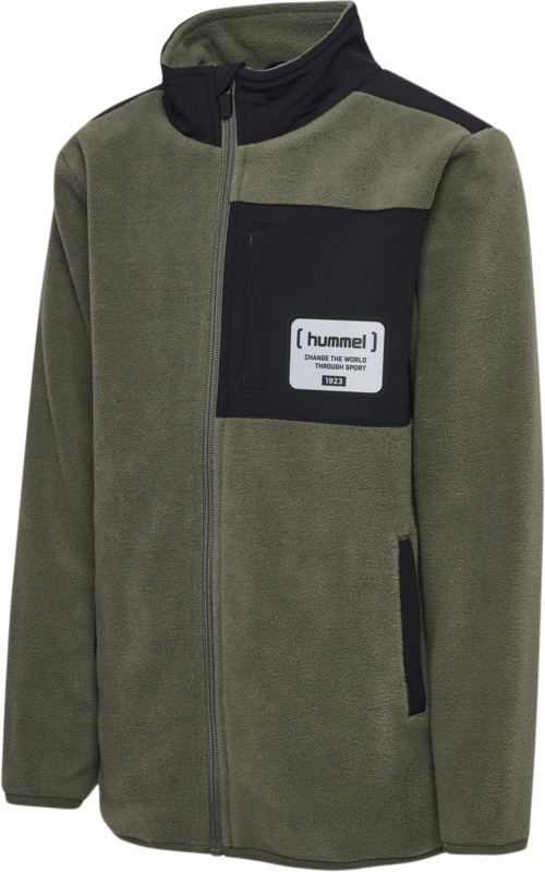 Hummel Hmldare Fleece Jacket Str 10 år / 140 cm - Army Sweatshirts hos Magasin