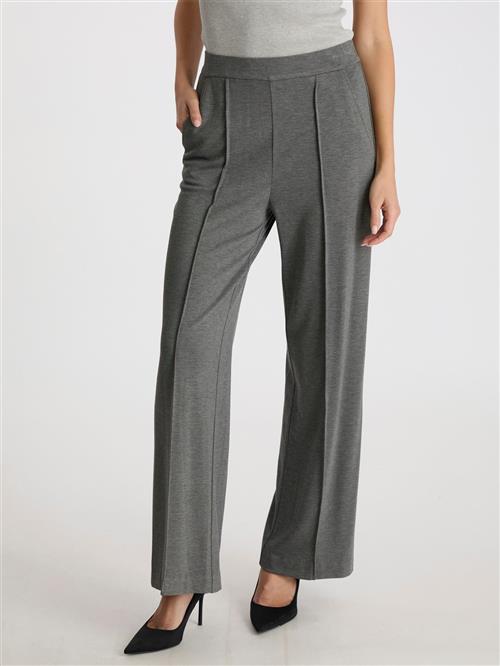 Neo Noir Anka Soft Pants Kvinde Dark Grey Melange Bukser Med Lige Ben Str 40 - hos Magasin