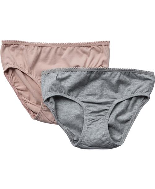 Se BAKITO by Magasin Du Nord Collection BAKITO by Magasin Girls Briefs 2pack Str 4 Light Grey Melange Underbukser Bomuld ved Magasin