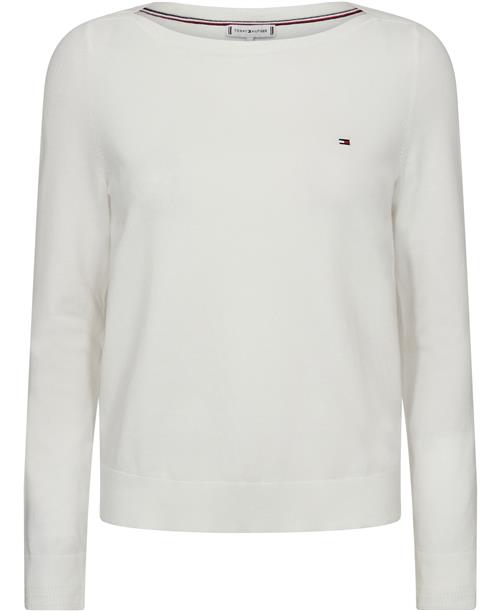 Se Tommy Hilfiger CO Jersey Stitch Boatnk Sweater Kvinde Ybl Sweaters Str M - hos Magasin ved Magasin