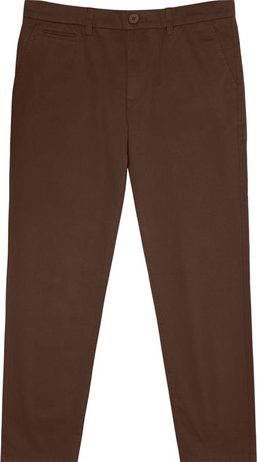 Se Knowledge Cotton Apparel Chuck Regular Chino Twill Pants Gots/vegan Mand Demitasse (Brown) Chinos Str 34/32 - Bomuld hos Magasin ved Magasin