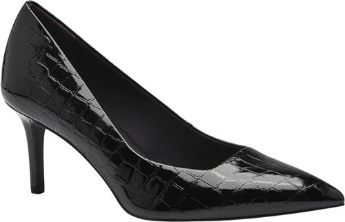 Se Tamaris 122424-41 Kvinde Black Croco Pumps & Stiletter Str 38 - hos Magasin ved Magasin