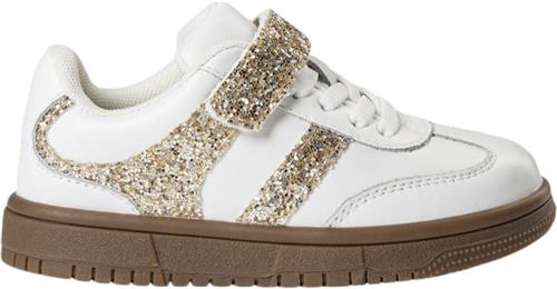 Se Sofie Schnoor Shoe Velcro White Gold Sneakers Str 30 - hos Magasin ved Magasin