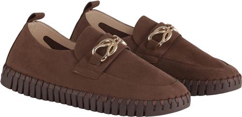 Se ILSE JACOBSEN Tulip3976 Kvinde Brown Brown Loafers Str 37 - hos Magasin ved Magasin