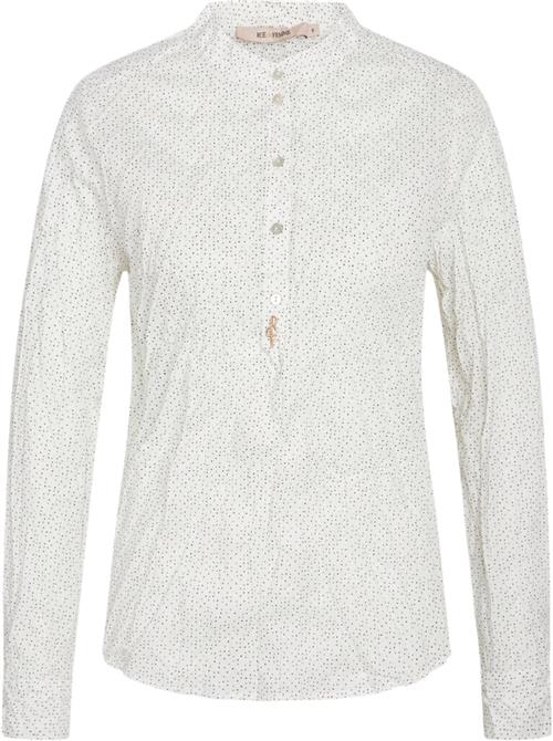 Rue de Femme Dot Shirt RdF Kvinde Sand Langærmede Skjorter Str XS - hos Magasin