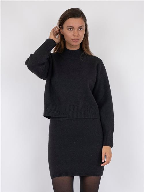 Neo Noir Paulina Knit Blouse Kvinde Black Sweaters Str 40 - hos Magasin