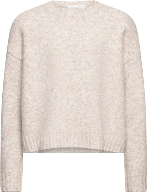 Rosemunde Oneck Pullover Str 140 Piger - Oat Melange Strik hos Magasin