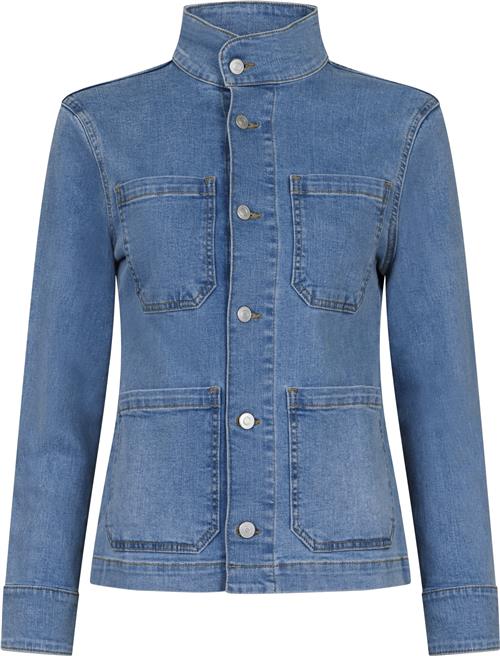 Neo Noir Bryant Denim Jacket Kvinde Smoke Blue Denimjakker Str 38 Denim - hos Magasin