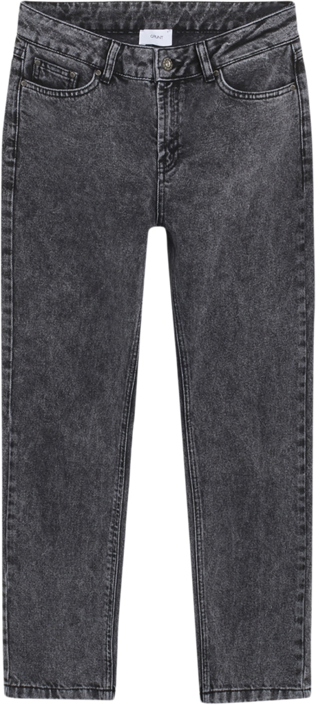 Se Grunt Street Loose Dark Grey Str 28/170 - Dark Grey Jeans hos Magasin ved Magasin